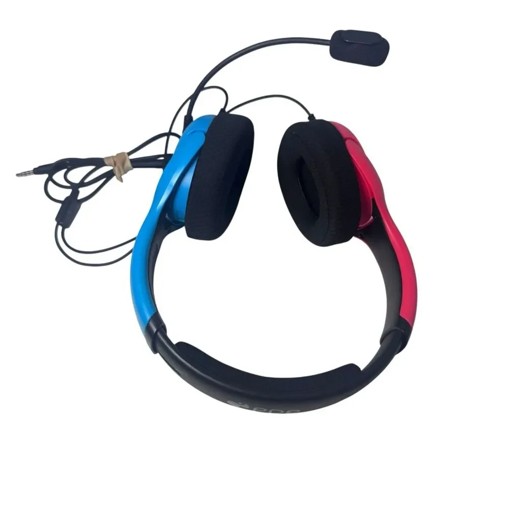 PDP Airlite Wired Headset For Nintendo Switch Red Blue Fast Shipping
